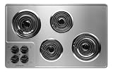 32 In. Coil Top Electric Cooktop - Stainless Steel