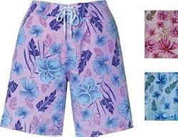 Hawaiian Women's Board Shorts without Grommets (plus sizes)