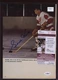 Gordie Howe Detroit Red Wings Auto Magazine Photo JSA - Autographed NHL Magazines