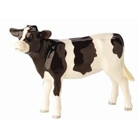John Beswick Friesian Calf Cow JBF77 Hand painted New