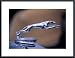 1927 Lincoln Hood Ornament by John K. Nakata 24.00X18.00 Framed with Black Metal Frame