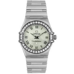 Omega Women's 1476.61.00 Constellation Quartz Small Diamond Bezel Watch