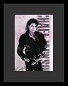 Michael Jackson (In Black Leather) Music Framed & Matted Poster Print - 16" X 20"