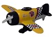 Classic Wing Airplane Pullback - Yellow Monoplane
