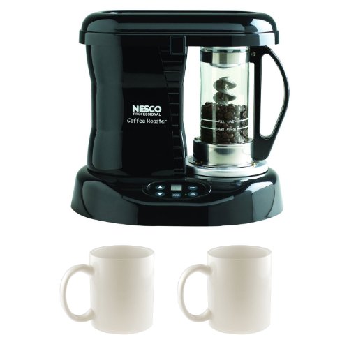 Nesco Cr1010prr Coffee Bean Roaster 800 Watt + 2 13 Oz White Tiara