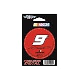 #9 KASEY KAHNE 3 INCH ROUND DECAL SOLID RED