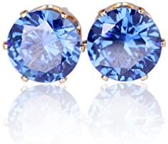 New Fashion Women 925 Sterling Silver Basket Set Round Cz Stud Earrings 3 Pairs(color 11)