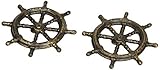Design Toscano Captain's Boat Wheel Cast Iron Bottle Opener: Set of Two [並行輸入品]