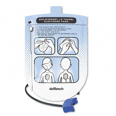 Defibtech Pediatric Defibril. Pads, Infant-8, for Software Ver.1.203 or Later
