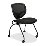 Basyx VL302MM10, Nesting Chair Without Arms, 19-1/4 in.x18 in.x33-1/2 in., Black