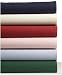 Pike Street 135-Gram Solid Flannel Twin Sheet Set, Redwood
