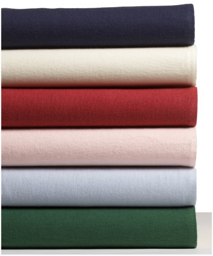Pike Street 135-Gram Solid Flannel Twin Sheet Set, Redwood