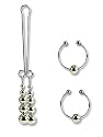 California Exotics Nipple and Clitoral Non-Piercing Body Jewelry, Silver
