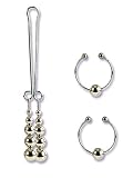 California Exotics Nipple and Clitoral Non-Piercing Body Jewelry, Silver
