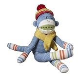 Murphy the Sock Monkey - 13 in. Blue Stuffed Animal