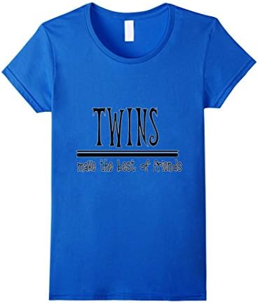 Women's JRE TWINS Make The Best Friends Designer T - Shirts XL Royal Blue