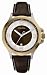 Nautica A20031G Gents Brushed Sliver & Gold Case/ Silver & Brown Dial/ 3 Hand Movement with Date/ Brown Croco Pattern Leather Strap