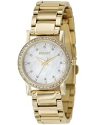 DKNY Gold-tone Steel Bracelet Mother-of-Pearl Dial Womens Watch #NY4792