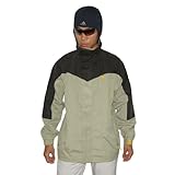 IMAGE OF 2 PIECE BONUS PACK: RUSTY Mens Black & Grey Waterproof & Windproof Winter Ski Snowboard / Snow Jacket & Adidas Toque / Hat (Size: L)