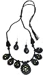 Jewellery Necklace and Earing In Terracota Handcrafted Unique Gift For Her
