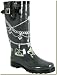 Chooka - Women's Charcoal Chain and Jewels Rain Boots