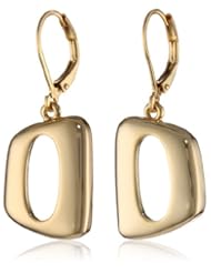 T Tahari "Essentials" Gold Colored Link Drop Earrings