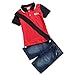 AJia® Little Boys' Clothing Sets Polo Tshirt and Denim Shorts Suit