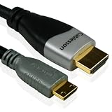 Ivuna 3M (3METER) High Speed Meter Mini HDMI to HDMI Cable (Latest 1.4 version) 1080p Ideal For Connecting HD Devices using the Mini HDMI connector, For Camcorder Cameras or any device with Mini HD Portby Cablesson