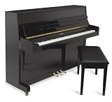 Suzuki M-34C 43-Inch Acoustic Continental Upright Piano,High Gloss Black