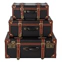 Vintage-Style Suitcases - Set of 3