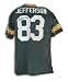 John Jefferson Autographed/Hand Signed Green Bay Packers Green Throwback Jersey
