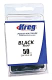Kreg CAP-BLK-50 Black Plastic Plugs 50-Count