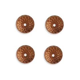 Vintaj Artisan Copper Acorn Bead Caps 13mm (4)