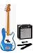 SX SPB57 34 LPB + BA1565 STCA Short Scale Bass Guitar Package
