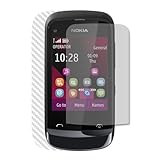 Skinomi TechSkin - Silver Carbon Fiber Film Shield & Screen Protector for N ....