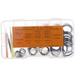 Aqua 140 pieces Viton O-Ring Kit with 3 Assorted Brass Picks