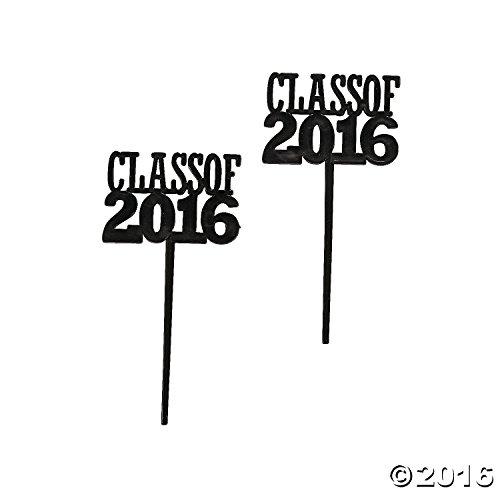Class of 2016 Cupcake Food/Appetizer Picks for Graduation Party - 72 pc