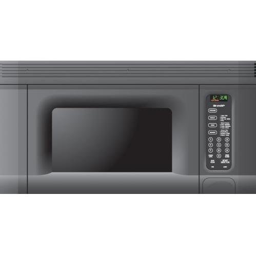 Sharp R-1405 950-Watt 1-2/5-Cubic-Foot Over-the-Range Microwave, Black