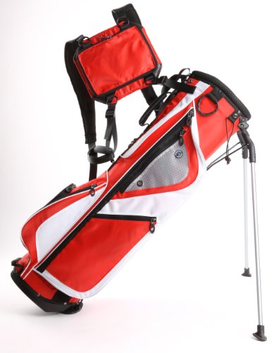 Lite Golf Stand Bag- Red/ White