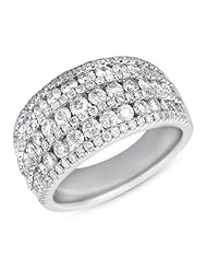 14K White Gold 1.95cttw Round Diamond Fashion Ring