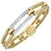 Torrini Beatrice - Gold and Diamond Rectangular Link Bracelet