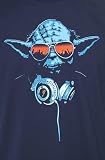 CHUNK Star Wars DJ Yoda T-Shirt (XX-Large, Blue)