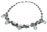 16 Genuine Freshwater Pearl and Crystal Choker