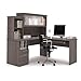 BESTAR TABLE 88420-47 L-Shaped Desk,Bark Gray