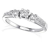 Three-Stone Princess Diamond Ring 1/2ctw