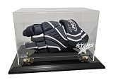 Dallas Stars Hockey Glove Display Case with Black Finish Base
