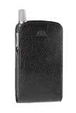 Distinguished, Rich Italian Leather case for the Palm Treo, in Black Sand Pebble Grain. Fits the Palm Treo 600, 650, 700w, and 700p.
