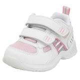 Stride Rite Toddler Jungle Gym H&L Shoe,White/Pink,8 XW US Toddler