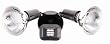 Designers Edge L-995BR Outdoor Two-Light Downward Floodlight, 180-Degree Motion-Activated, Bronze