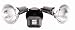 Designers Edge L-995BR Outdoor Two-Light Downward Floodlight, 180-Degree Motion-Activated, Bronze